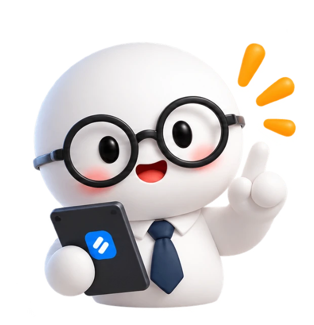 Maskot Finly gaya SOPAN
